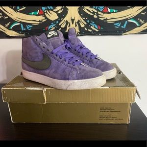 NIKE BLAZER PREMIUM SB SNAKESKIN PURPLE BLACK